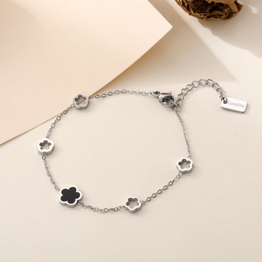 Clover Black Bracelet