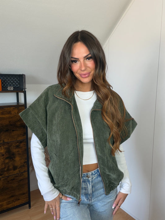 Jade Gilet Army