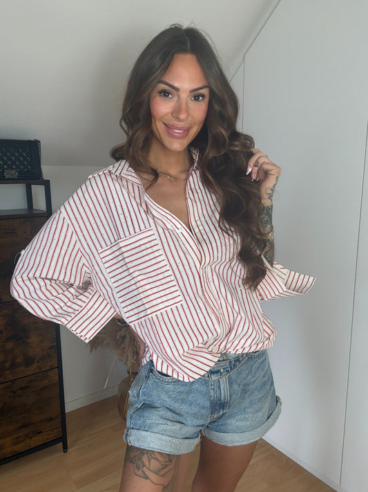 Alana Hemdsblouse Red