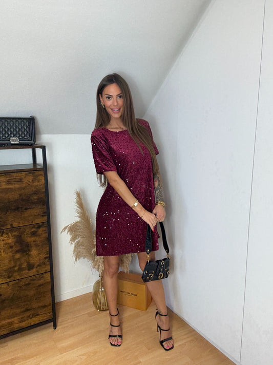 Sanne Bordeaux Dress