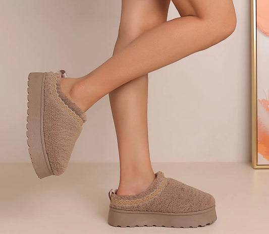 Pantoffel Taupe