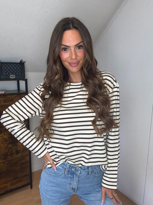 Kyara Top Beige/Coffee