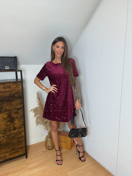 Sanne Bordeaux Dress