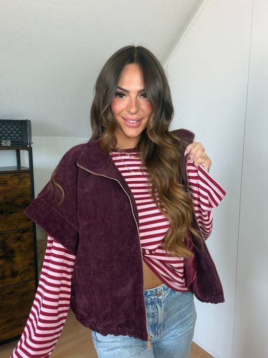 PRE ORDER Jade Gilet Bordeaux