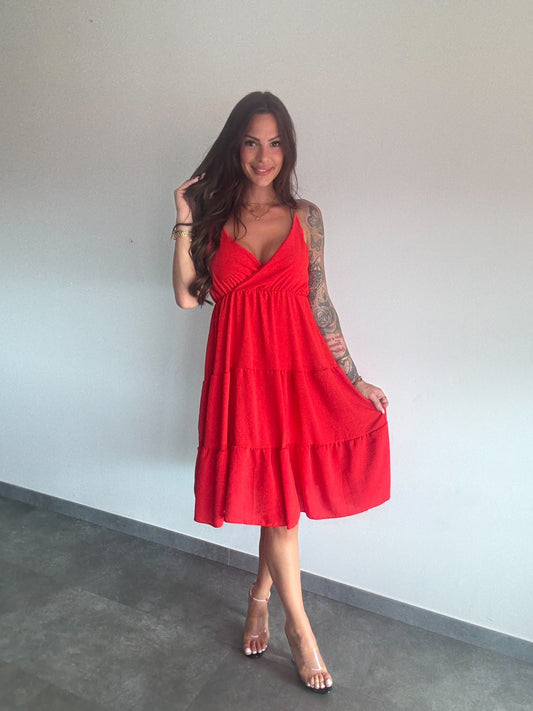 Laura Dress Red